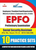 EPFO - Preliminary Examination - Social Security Assistant - 10 PTP 