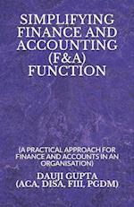 Simplifying Finance and Accounting (F&a) Function