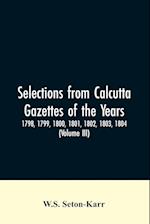 SELECTIONS FROM CALCUTTA GAZET