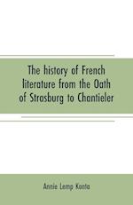 HIST OF FRENCH LITERATURE FROM