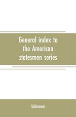 GENERAL INDEX TO THE AMER STAT