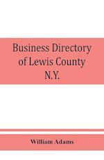 Business directory of Lewis County, N.Y.