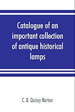 Catalogue of an important collection of antique historical lamps, candlesticks, lanterns, relics, etc