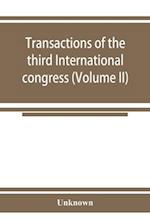 Transactions of the third International congress for the history of religions (Volume II)