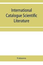 International Catalogue Scientific Literature