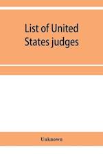 List of United States judges, attorneys, and marshals 