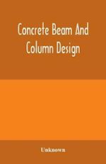 Concrete beam and column design 