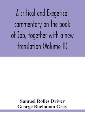 A critical and exegetical commentary on the book of Job, together with a new translation (Volume II)