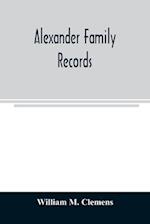 Alexander family records