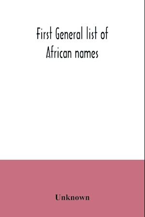 First general list of African names