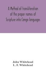 A method of transliteration of the proper names of Scripture into Congo languages 