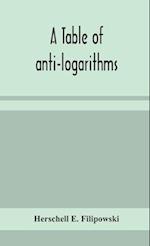 A table of anti-logarithms