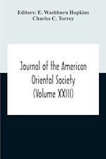 Journal Of The American Oriental Society (Volume XXIII) 