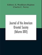 Journal Of The American Oriental Society (Volume XXVI) 