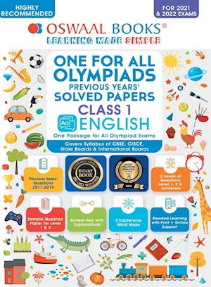 Oswaal One for All Olympiad Previous Years Solved Papers, Class-1 English Book (For 2021-22 Exam)