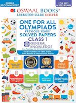 One for All Olympiad Previous Years' Solved Papers, Class-1 General Knowledge Book (For 2022 Exam) 