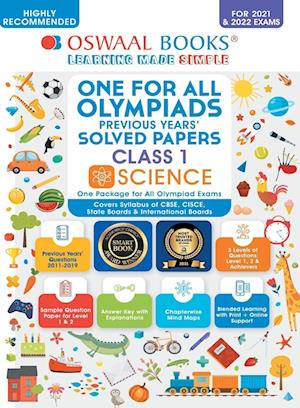 Oswaal One for All Olympiad Previous Years' Solved Papers, Class-1 Science Book (For 2021-22 Exam)