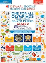 One for All Olympiad Previous Years' Solved Papers, Class-2 General Knowledge Book (For 2022 Exam) 