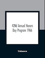 42Nd Annual Honors Day Program 1966