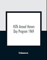 45Th Annual Honors Day Program 1969