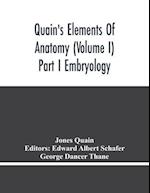Quain'S Elements Of Anatomy (Volume I) Part I Embryology 