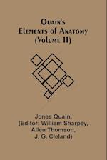 Quain'S Elements Of Anatomy (Volume Ii) 