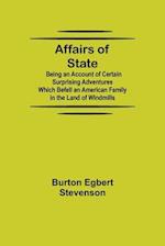 Affairs of State; Being an Account of Certain Surprising Adventures Which Befell an American Family in the Land of Windmills 