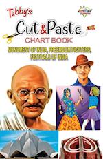 Tubbys Cut & Paste Chart Book Monument of India, Freemdom Fighters, Festivals of India 