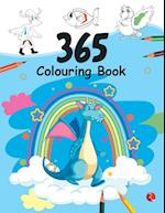 365 COLOURING BOOK Paint and Draw with 365 Big Pictures 