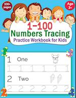 1-100 Numbers Tracing Practice Workbook for Kids 