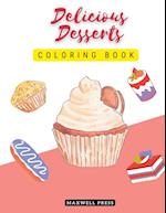 Delicious Desserts coloring book 