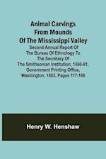 Animal Carvings from Mounds of the Mississippi Valley; Second Annual Report of the Bureau of Ethnology to the Secretary of the Smithsonian Institution, 1880-81, Government Printing Office, Washington, 1883, pages 117-166