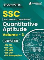 Study Notes for Quantitative Aptitude (Vol 3) - Topicwise Notes for CGL, CHSL, SSC MTS, CPO and Other SSC Exams with Solved MCQs