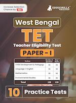 West Bengal TET (Teacher Eligibility Test) Paper 1 Book 2023 (English Edition) - 10 Practice Tests (1800 Solved Questions) with Free Access to Online Tests