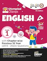 Olympiad Champs English Class 1 with Chapter-wise Previous 10 Year (2013 - 2022) Questions 4th Edition | Complete Prep Guide with Theory, PYQs, Past & Practice Exercise |