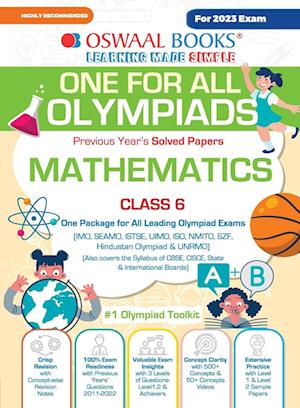 Oswaal One For All Olympiad Previous Years' Solved Papers, Class-6 Mathematics Book (For 2023 Exam)