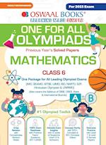 Oswaal One For All Olympiad Previous Years' Solved Papers, Class-6 Mathematics Book (For 2023 Exam) 