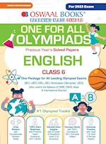 Oswaal One For All Olympiad Previous Years' Solved Papers, Class-6 English Book (For 2023 Exam) 