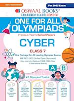 Oswaal One For All Olympiad Previous Years' Solved Papers, Class-7 Cyber Book (For 2023 Exam) 