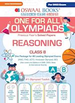 Oswaal One For All Olympiad Previous Years' Solved Papers, Class-8 Reasoning Book (For 2023 Exam) 