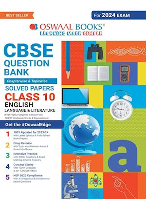 Oswaal CBSE Chapterwise & Topicwise Question Bank Class 10 English Language & Literature Book (For 2023-24 Exam)