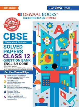 Oswaal CBSE Class 12 English Core Question Bank 2023-24 Book