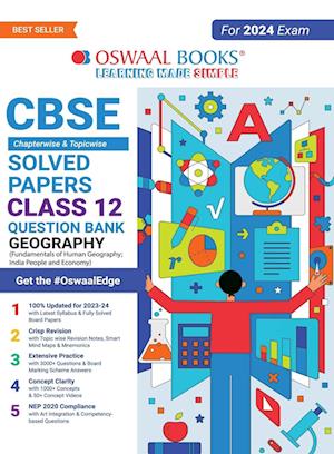 Oswaal CBSE Chapterwise Solved Papers 2023-2014 Geography Class 12th (2024 Exam)