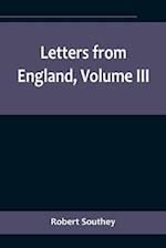 Letters from England, Volume III 