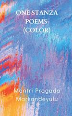 ONE STANZA POEMS (COLOR) 