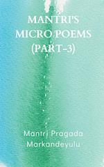 MANTRI'S MICRO POEMS (PART-3) 