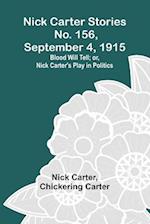Nick Carter Stories No. 156, September 4, 1915