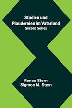 Studien und Plaudereien im Vaterland. Second Series