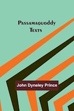 Passamaquoddy Texts 