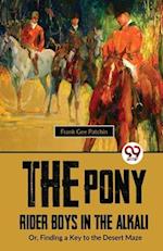 The Pony Rider Boys In The Alkali; Or,Finding A Key to the Desert Maze 